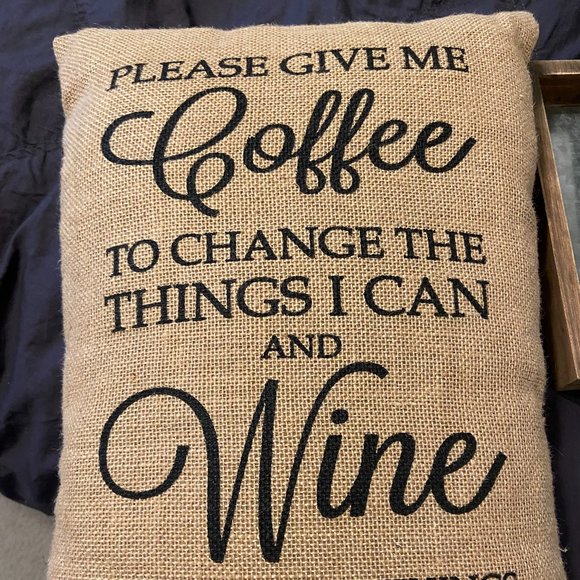 Stratford Home Other - Coffee & Wine Decorative Pillow
